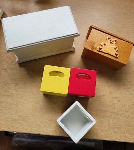 Dolls house furniture for nursery -highchairs, playpen...