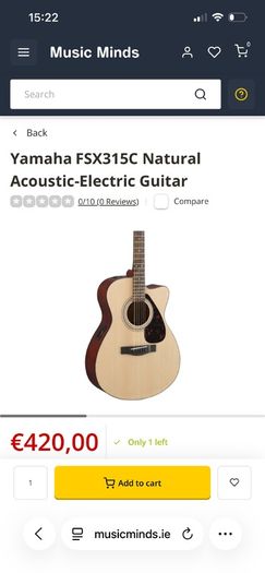 Yamaha FSX 315 C & Gig bag
