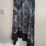 skirt paisley print asymmetrical hemline skirt H&M size small 10/12 Image 4