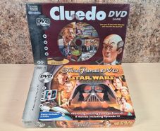 Cluedo Dvd Game + Trivial Pursuit Star Wars Dvd Board Game Bundle Vinatge Parker 2005 Brand New