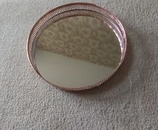 Rose gold mirror tray  REDUCED