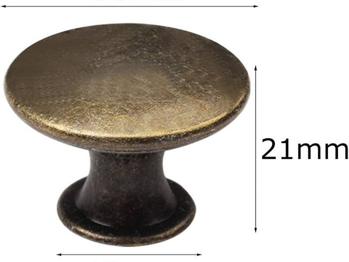 NEW SALE | 12 Pcs Bronze Kitchen Cabinet Drawers Cupboard Door Knobs, Vintage Copper Round Knobs Handles for Drawer Wardrobe Cupboard Door