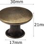 NEW SALE | 12 Pcs Bronze Kitchen Cabinet Drawers Cupboard Door Knobs, Vintage Copper Round Knobs Handles for Drawer Wardrobe Cupboard Door Image 3