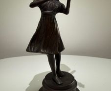 Art Nouveau Style Violinist Figure