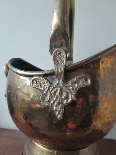 Solid Brass Coal Bucket Helmet