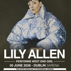 x2 Lily Allen standing tickets 30th June 2026 3 Arena
