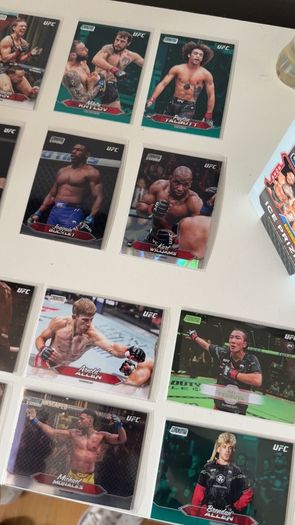 UFC Topps trading cards