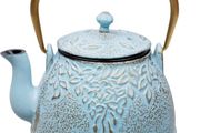 Toptier Japanese Cast Iron Teapot with Stainless Steel Tea Infuser, Durable Cast Iron Kettle Set, Retro Design Tea Kettle Coated with Full Enameled Interior 32 oz / 950 ml MULTIPLE COLOURS AVAILABLE, SEE PHOTOS (FREE POSTAGE)