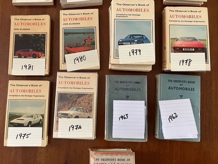 Observers Books. 'Automobiles' and later editions titled 'Cars'