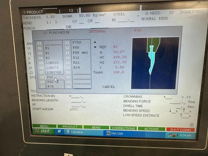 Durma AD-S 40175 CNC Press Brake