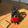 Bruder Linde H30D Forklift with Trailer Coupling and 2 Pallets scale 1:16 Image 3