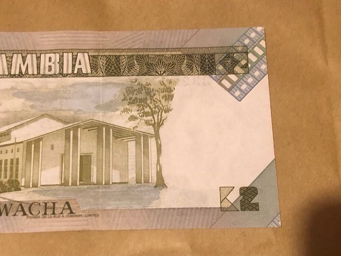 2 Kwacha Zambia UNC