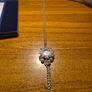 Vintage Marcasite Clock Watch Necklace Image 6