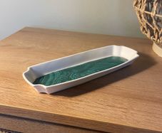 Malachite Style Porcelain Decorative Tray (L'Objet Style)