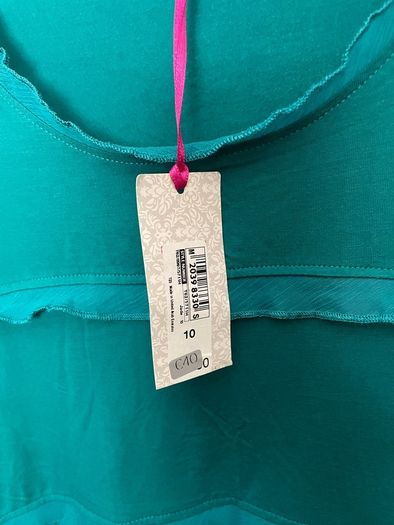 Per Una Sleeveless top jade size 10 - New