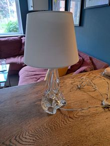 Vintage French crystal lamp