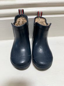 Navy kids wellies - size 6