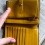 Navy and yellow celine wallet Image 9