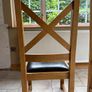 Set of 8 Solid Oak Dining Chairs Image 6