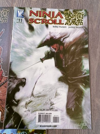 Ninja Scroll Comic Book Lot 11 Issues DC Wild Storm