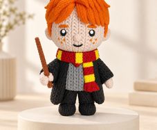 Ron Weasley Inspired Crochet-Style Herry Potter Decoration