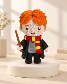 Ron Weasley Inspired Crochet-Style Herry Potter Decoration