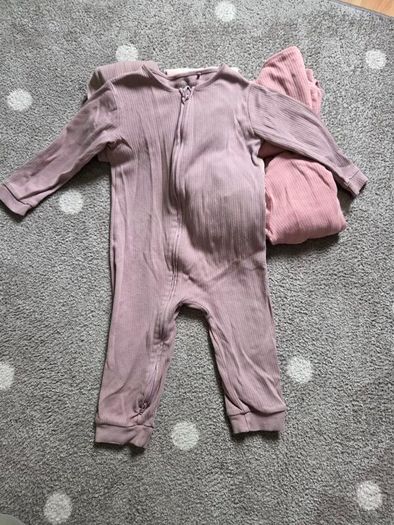 6 x Double zipper Footless Sleepsuits (18-24 months)