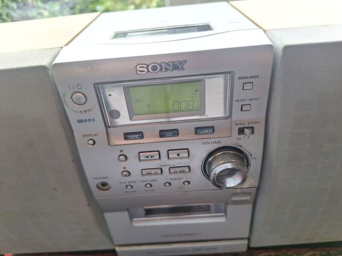 sony cmt-ep50 micro hi-fi system cd cassette radio with remote