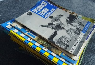 100+ Ipswich Town football programmes 1967-1985