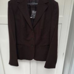 Claudia Strater Chocolate Brown Wool/Cashmere Jacket Size 42/14