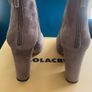 Lola Cruz taupe suede platform ankle boots Brand New Image 2