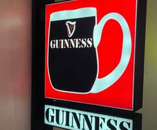 Double Sided Guinness/Harp Bar Sign