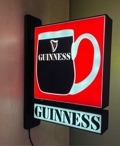 Double Sided Guinness/Harp Bar Sign