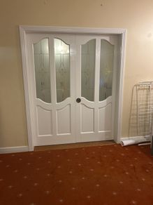 Timber Painted Pocket / Sliding Doors (Can include tracking system)