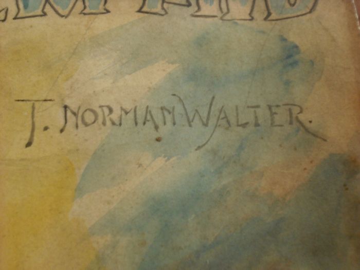 a vintage water colour poster  for the mermaid ,by t,norman  walter