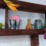 NEW Rustic Cubby Box Floating Shelf Image 4