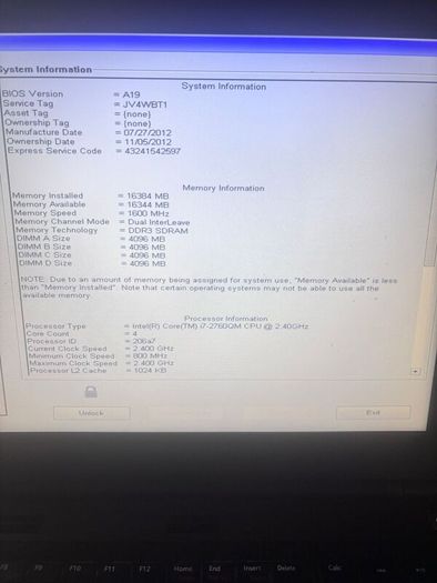 DELL Precision Mobile Workstation M4600 AEC