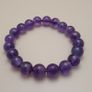 Top Quality Amethyst Round Beads Bracelet Image 4