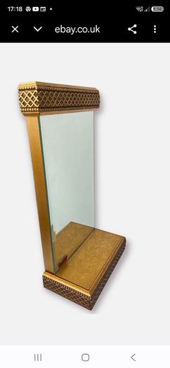 Gold Frame Mirror 42cm x 23cm
