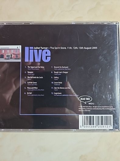 Juliet Turner CD - Live