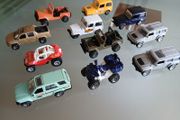 11 Off-road Jeeps And 4x4 Toy Cars Lot 1:64