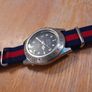 Sharp Scuba Master Divers Watch, Quartz Movement, Stainless Steel Case and Back. WR100M Japanese Movement, Nato Strap. Image 5