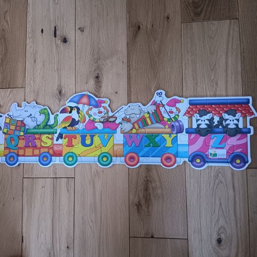 Alphabet and numbers giant  Train puzzles /jigsaw