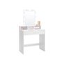 Dressing Table with LED Mirror White or Black Hollywood  & Storage Drawers Image 9