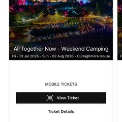 2x all together now weekend pass tickets