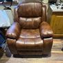 Tan leather Recliner Sofas suite sets Image 2