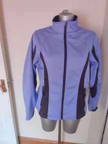 Crivit Outdoor purple soft shell jacket size UK16 EU44 Postage included