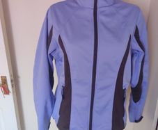 Crivit Outdoor purple soft shell jacket size UK16 EU44 Postage included