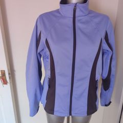 Crivit Outdoor purple soft shell jacket size UK16 EU44 Postage included