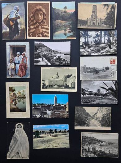 Vintage Postcards Lot  Algeria  60 cards pre1960